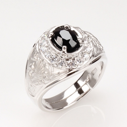 【雅紅珠寶】龍飛鳳舞天然1克拉黑藍寶石戒-活圍設計