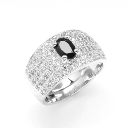 【雅紅珠寶】天王星天然1克拉黑藍寶石戒指-活圍設計