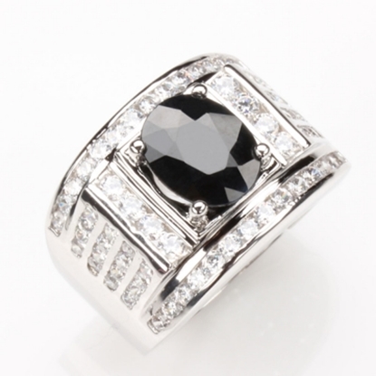 【雅紅珠寶】九五之位天然3克拉黑藍寶戒-活圍設計