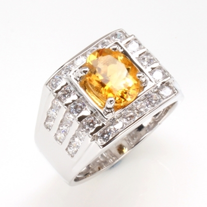 【雅紅珠寶】飛黃騰達天然2克拉黃水晶戒指-活圍設計