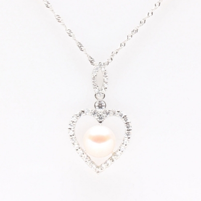 【雅紅珠寶】心有所屬天然珍珠項鍊-925銀飾