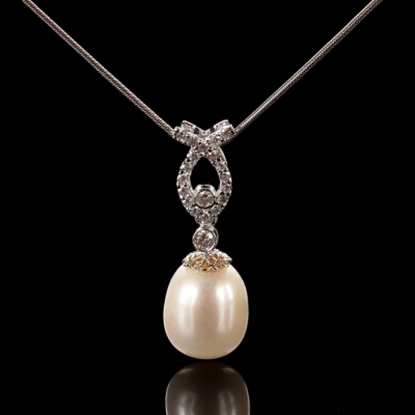 【雅紅珠寶】花朝月夕天然珍珠項鍊-925銀飾