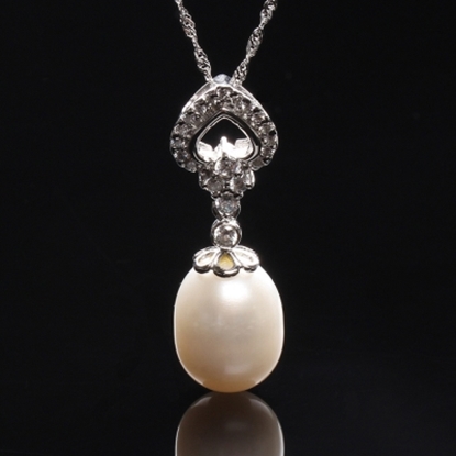 【雅紅珠寶】完美的愛天然珍珠項鍊-925銀飾