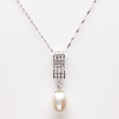 【雅紅珠寶】珠箔銀屏天然珍珠項鍊-925銀飾