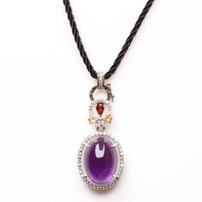 【雅紅珠寶】青雲直上天然紫水晶項鍊-925銀飾