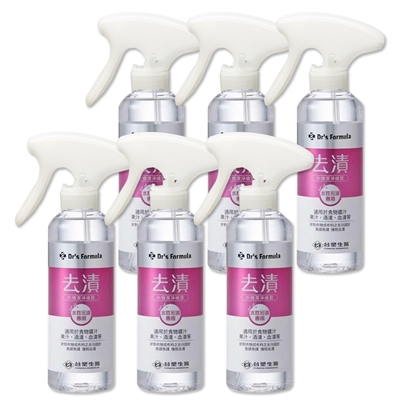 《台塑生醫》Dr’s Formula去漬衣物潔淨噴霧 255g(水性污漬專用)6入/組