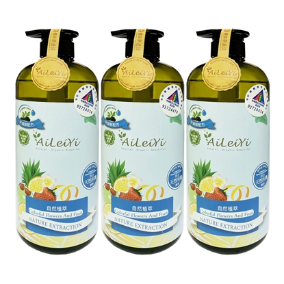AiLeiYi洋甘菊修護洗髮精-繽紛花果香1000ml(3瓶/組)