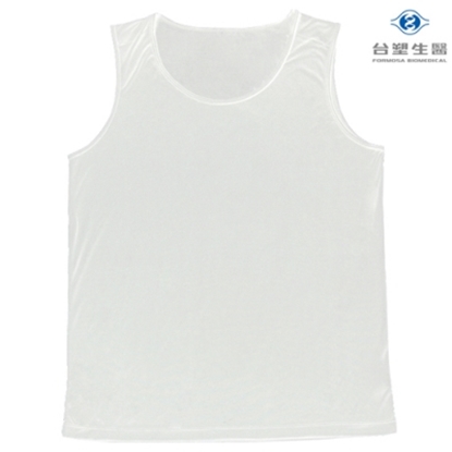 《台塑生醫》Dr's Formula冰晶玉科技涼感衣-男用背心款(白)一件入