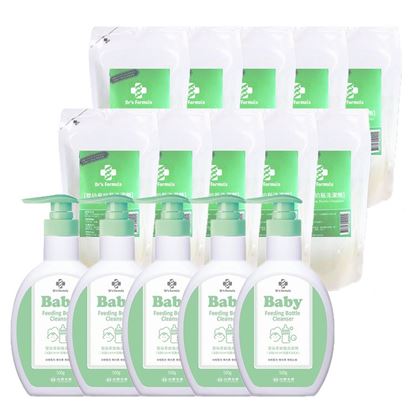 《台塑生醫》Dr's Formula嬰幼童奶瓶洗潔劑促銷組(5瓶+10包)