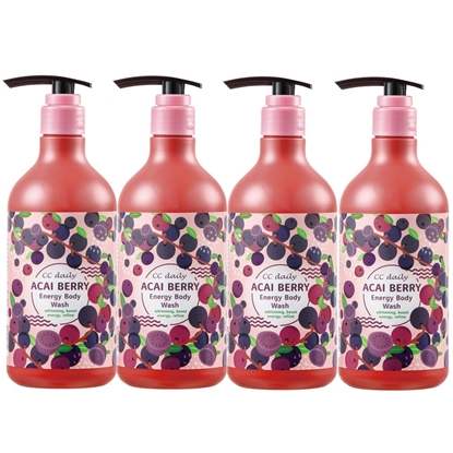 《台塑生醫》CC daily巴西莓果能量沐浴乳580g*4入