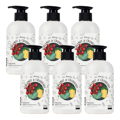 《台塑生醫》CC daily私密肌淨味涼感潔淨露(佛手柑&蔓越莓)330g*6入