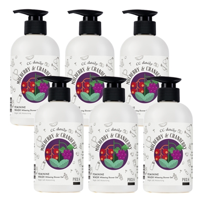 《台塑生醫》CC daily私密肌嫩白潔淨露(桑葚&蔓越莓)330g*6入