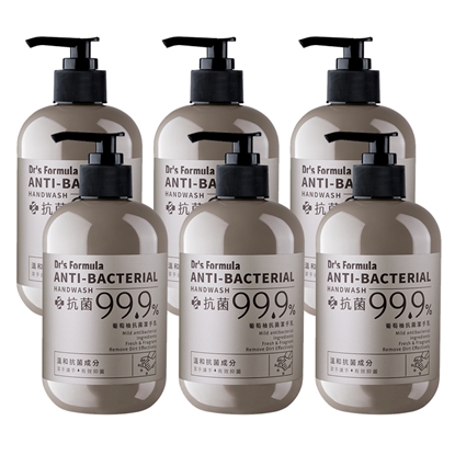 《台塑生醫》Dr's Formula葡萄柚抗菌潔手乳400g(6瓶)