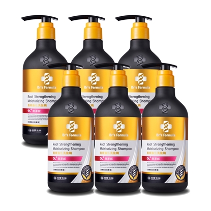 《台塑生醫》Dr's Formula髮根強化洗髮精－潤澤感(升級版)三代580g*6入