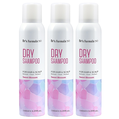 《台塑生醫》Dr’s Formula 510淨油蓬鬆乾洗髮噴霧(繁花淡香)180ml*3入