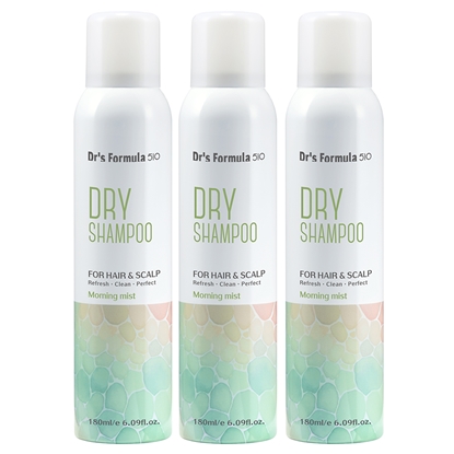 《台塑生醫》Dr’s Formula 510淨油蓬鬆乾洗髮噴霧(晨霧淡香)180ml*3入