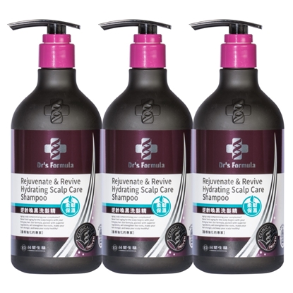 《台塑生醫》Dr’s Formula逆齡喚黑洗髮精(柔韌保濕款)580g*3入