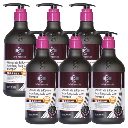 《台塑生醫》Dr’s Formula逆齡喚黑洗髮精(強韌豐盈款)580g*6入
