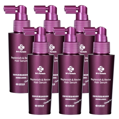《台塑生醫》Dr’s Formula逆齡喚黑豐盈養髮精華100g*6入