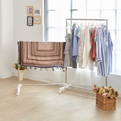 【H&R安室家】不鏽鋼可收合衣桿/曬衣架-HGF39