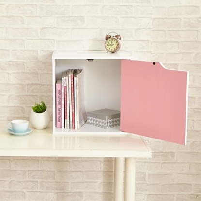 【H&R安室家】現代風單門收納櫃/置物櫃(單格）-BCF30