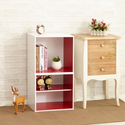 【H&R安室家】現代風收納櫃/置物櫃(二格）-BCF31