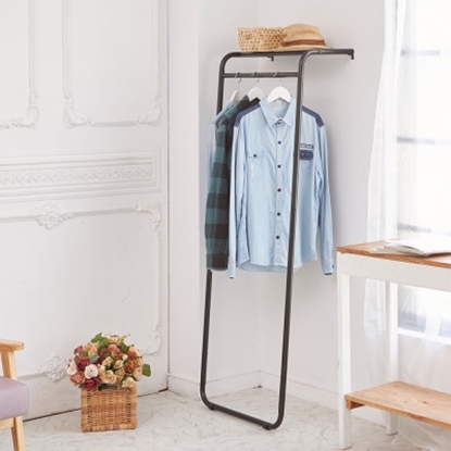 【H&R安室家】日系靠壁式層板掛衣架-LSF46