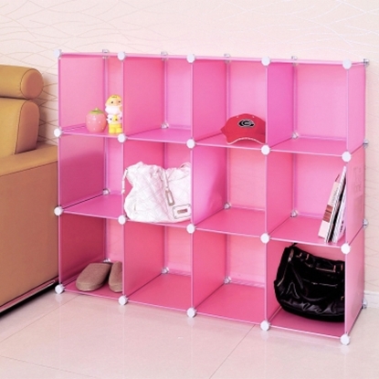 【H&R安室家】12格無門收納櫃-12吋百變收納櫃/組合櫃-HP58B