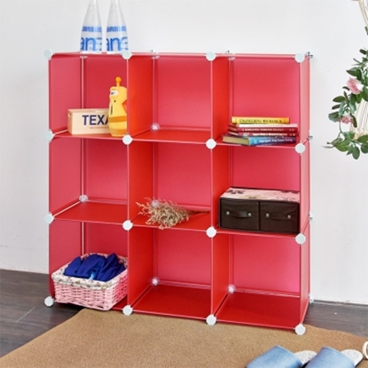 【H&R安室家】9格無門收納櫃-12吋百變收納櫃/組合櫃-HP58A