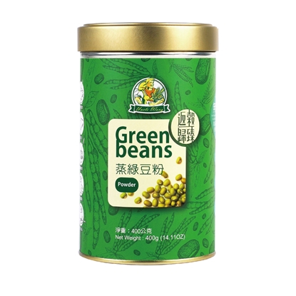 【禾園生技】返穀歸臻-旺伯蒸綠豆粉(400g/罐)