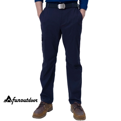 【戶外趣】男薄款九口袋耐磨防潑水彈性防曬長褲 (2件組)-美