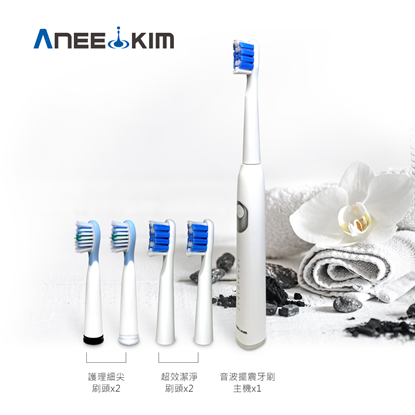 【韓國ANEEKIM】音波擺震牙刷5件組-美