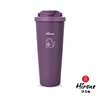 圖片 2025秋冬新款【日本Hirone】304不鏽鋼珍奶雙飲杯830ml (紫/米白) 二入-美