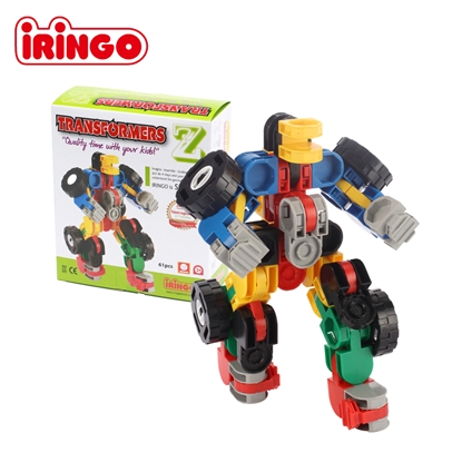 韓國iRingo 百變創意3D積木-變形金剛(騎士)