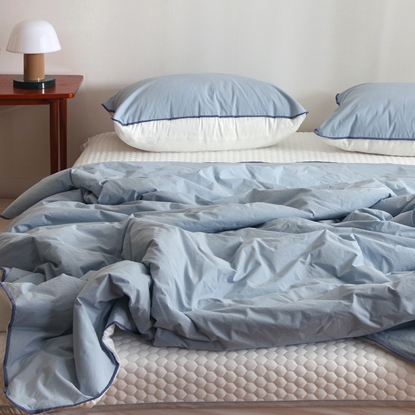 [韓國 Habby&Deco]極致酷涼SuperCool 七月夏日涼感雙面被/四季被/韓國涼被/韓國棉被-天空藍