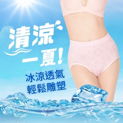 【JS嚴選】台灣製涼感紗中腰無縫三角褲6件組-電