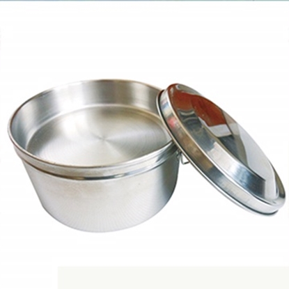 《派樂》圓形雙層便當盒14CM（五件式）│雙扣環│省力│好蓋│衛生│附菜盤飯盒│贈湯碗湯匙