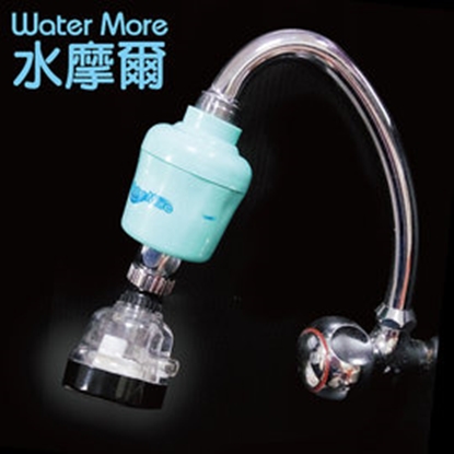 WATER MORE 水龍頭除氯器日本亞硫酸鈣銀除氯過濾器+360度三段增壓水花轉換器(2入組贈銅牙轉接頭+餘氯測試液) SGS有效除氯率97.4%