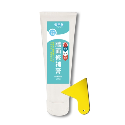 日韓熱銷台灣製造 珪藻土牆面修補膏1瓶附刮刀1-填縫修復 防水修飾 美縫劑 隙縫補土 乳膏狀好施工 經濟耐久省錢