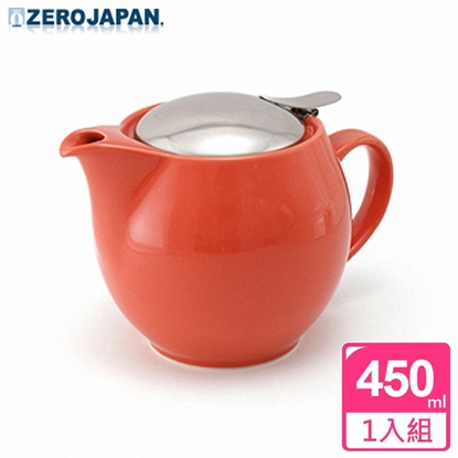 【ZERO JAPAN】典藏陶瓷不銹鋼蓋壺(蘿蔔紅)450CC