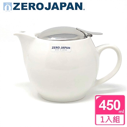 【ZERO JAPAN】典藏陶瓷不鏽鋼蓋壺(白)450CC