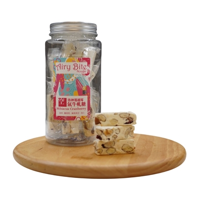 饗得美 空氣牛軋糖 【洛神蔓越莓】-美