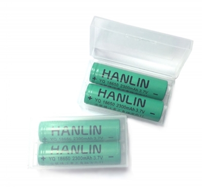 HANLIN-18650電池 2300mah保證足量 通過國家bsmi認證(一組2顆)