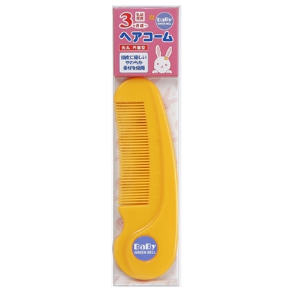 日本綠鐘Baby’s嬰幼兒專用安全髮梳(BA-107)