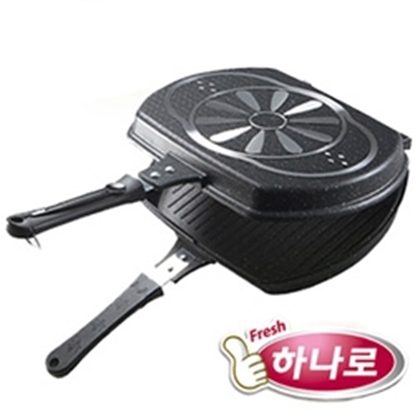 【鉅豪】韓國原裝進口大理石不沾煎烤鍋