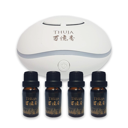 百億香10ml精油(4瓶)+芳香擴香器-美