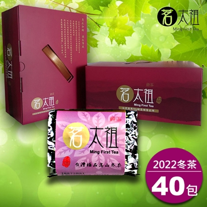 茗太祖 台灣極品 高山冬茶 真空紫金茶葉禮盒組40包裝(50gX40包)