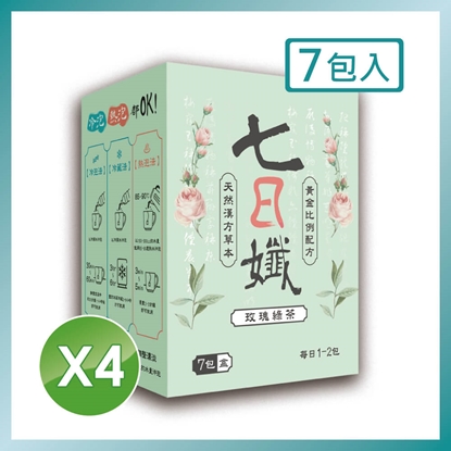 【家家生醫】七日孅玫瑰綠-孅體茶包 1盒【7包/盒】(中山附醫林榮志醫師研發 美麗人生冠名推薦)