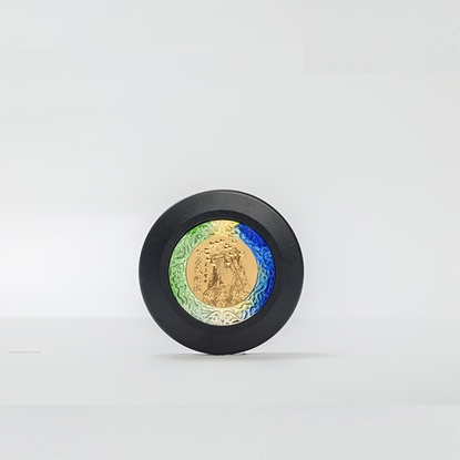 黑色款式的琉璃媽祖錢母印泥