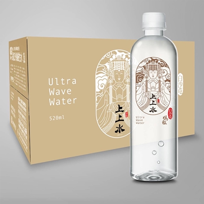 一箱有白沙屯媽祖樣式的礦泉水